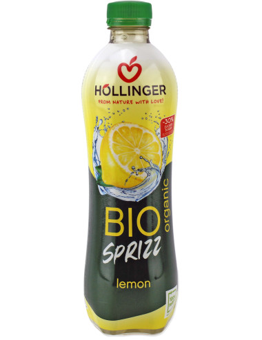 NAPÓJ GAZOWANY CYTRYNOWY 30 % MNIEJ CUKRU BIO 500 ml - HOLLINGER