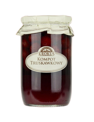 KOMPOT TRUSKAWKOWY 640 g (260 g) - KROKUS