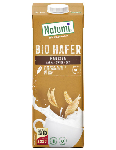 NAPÓJ OWSIANO - SOJOWY BARISTA BEZ DODATKU CUKRÓW BIO 1 L - NATUMI