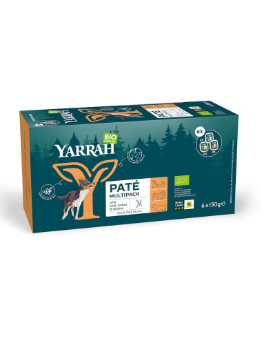 (DLA PSA) MULTIPACK PASZTET BIO (6 x 150 g) 900 g - YARRAH