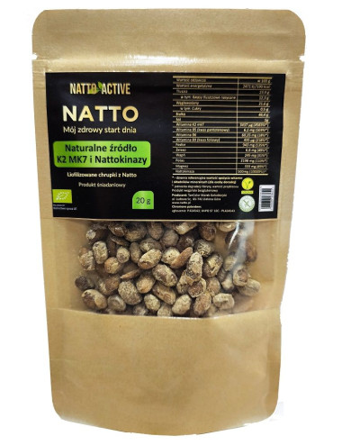 CHRUPKI Z NATTO LIOFILIZOWANE BEZGLUTENOWE BIO 20 g - NATTO