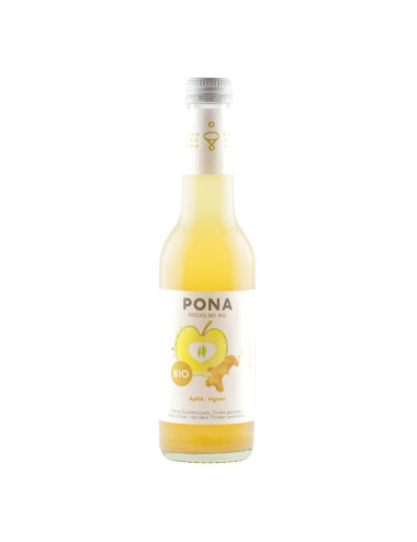 NAPÓJ JABŁKO - IMBIR BEZ DODATKU CUKRÓW BIO 330 ml - PONA