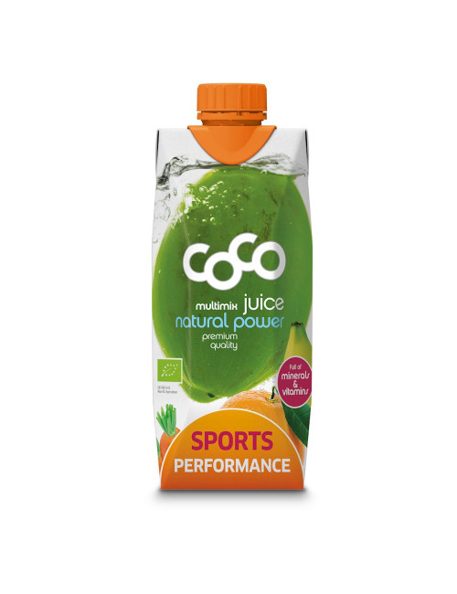 WODA KOKOSOWA SPORTS PERFORMANCE MARCHEW - POMARAŃCZA BIO 500 ml - COCO (DR MARTINS)